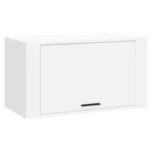 Berkfield Wall-mounted Shoe Cabinet White 70x35x38 cm Engineered Wood