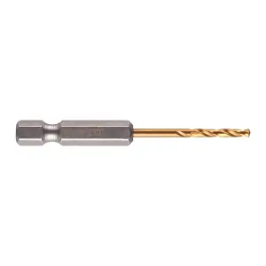 Milwaukee 48894704 2.5mm RED HEX SHOCKWAVE Impact Rated HSS-TIN Metal Drill Bit