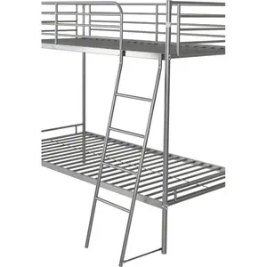 Dore Single (3') Futon Bunk Bunk Bed Silver