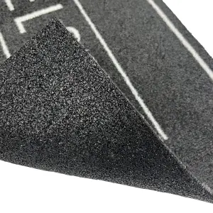 Plaza Grey Welcome Door mat, 75cm x 50cm