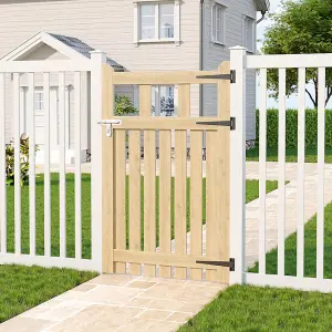 76x120cm Outdoor Garden Wooden Gate Fence Patio Gate