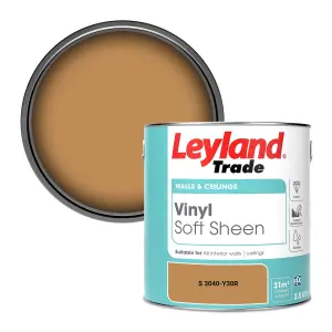 Leyland Trade Vinyl Soft Sheen Walls & Ceilings Emulsion Paint (S 3040-Y30R) - 2.5L