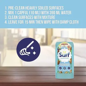 Surf Concentrated Disinfectant Multi-Purpose Cleaner Coconut Bliss 240ml - Pack of 6