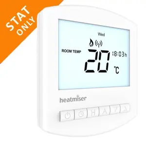 Heatmiser Slimline RF V3 Wireless Programmable Thermostat - Thermostat Only