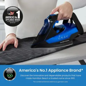 Hamilton Beach Pro SteamMax 3000w Blue & Black Steam Iron