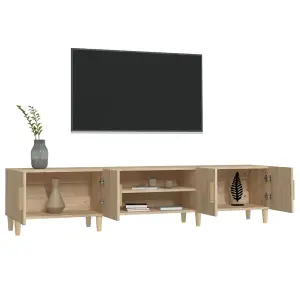 Berkfield TV Cabinet Sonoma Oak 180x31.5x40 cm Engineered Wood