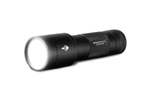 NightSearcher Zoom 500 Lumen, 4xAA Battery Powered Tactical Spot-to-Flood Torch