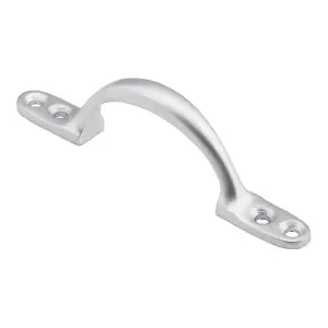 Sash Window Bow Shaped Lift Handle 102 x 12mm 28mm Proj Satin Chrome