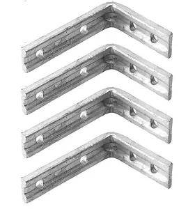 Charles Watson Galvanised Heavy Duty Shelf Brackets L Brackets 10 x 8" Pack of 4