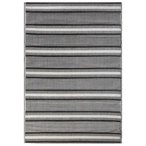 Outdoor Area Rug 160 x 230 cm Beige and Black MANSA