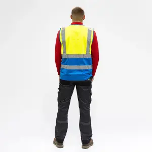 Timco - Hi-Visibility Executive Vest - Yellow & Blue (Size XX Large - 1 Each)