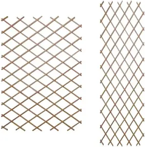 Expanding Garden Trellis, Tan, 180 x 90cm (6ft x 3ft) Pack of 5