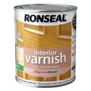 Ronseal Diamond hard Clear Matt Wood varnish, 750ml