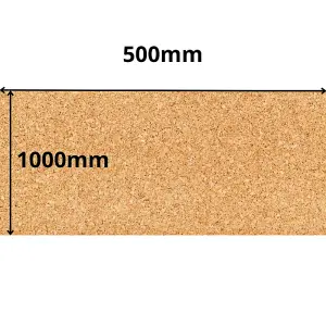 Cork Sheet Roll - 1000x500mm - 8mm - Décor/DIY