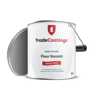 Trade Coatings Floor Varnish Internal Wooden Floor Lacquer - Gloss (90% sheen) - 5 litre