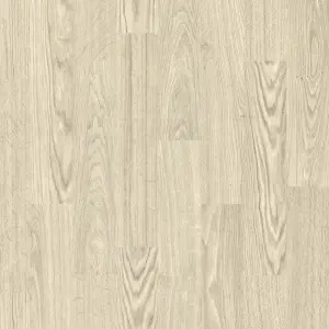 White Ivory Wood Effect Vinyl Flooring, Contract Commercial Vinyl Flooring with 2.4mm Thickness-14m(45'11") X 2m(6'6")-28m²