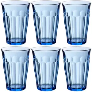 Duralex Picardie 200ml Drinking Glass Set (Set of 6) Blue / 360ml