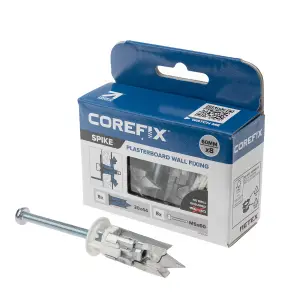 Corefix Spike Plasterboard Fixing. 8pk with  M5x60mm screws