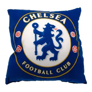 Chelsea FC Official Football Crest Cushion Blue/White (One Size)