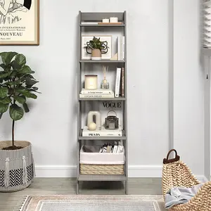 Corona Grey Wax Ladder Bookcase