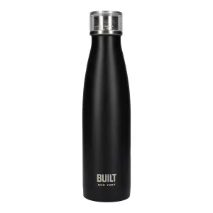 Built 500ml Double Walled Stainless Steel Water Bottle Black