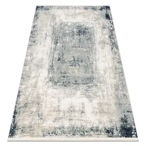 DISTIN 0845A white / navy blue / blue modern carpet - Abstraction, fra 200x290 cm