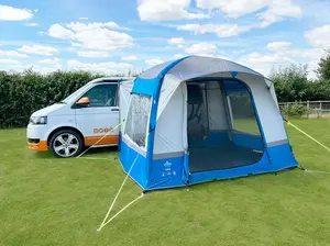 OLPRO Uno Breeze Inflatable Campervan Awning Blue & Grey