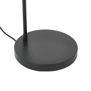 Acrobat Industrial Matt Black LED Floor lamp