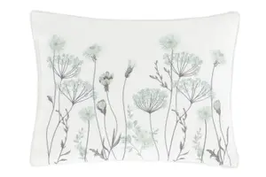 Catherine Lansfield Meadowsweet Floral 30x40cm Cushion Green