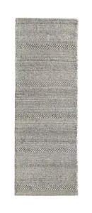 Grey Handmade Luxurious Modern Striped Easy to clean Rug for Dining Room, Bed Room, and Living Room-120cm X 170cm