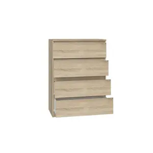 Tonya 4 Drawer 70Cm W Chest Of Drawers Sonoma Oak