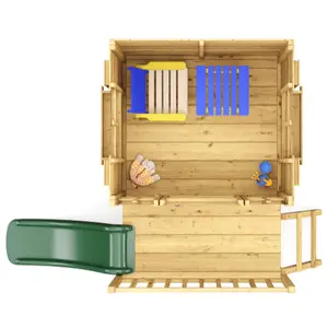 BillyOh Bunny Max Tower Playhouse with Slide - Pressure Treated - 4 x 4