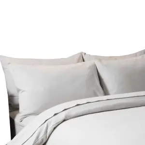 Belledorm Brushed Cotton Housewife Pillowcase (Pair) Grey (One Size)