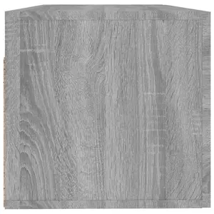 Berkfield Wall Cabinet Grey Sonoma 100x36.5x35 cm Engineered Wood