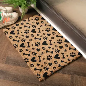 Paws And Bones Doormat (60 x 40cm)