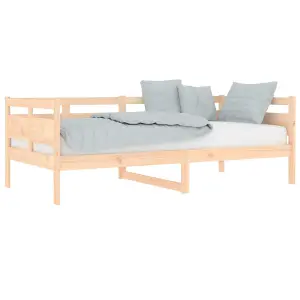 Berkfield Day Bed Solid Wood Pine 90x190 cm