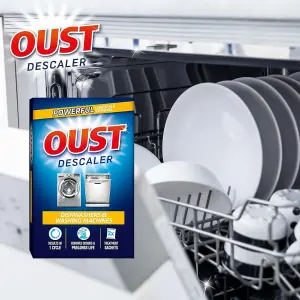 Oust Dishwasher & Washing Machine Descaler (2 Sachets) (Pack of 3)