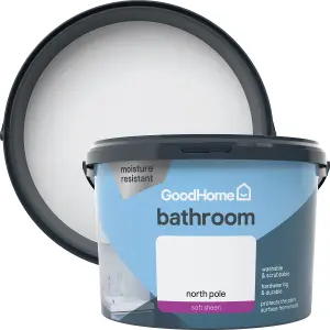 GoodHome Bathroom North pole Soft sheen Emulsion paint, 2.5L