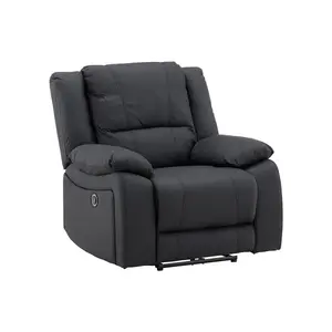 Singapore Recliner Armchair,Black