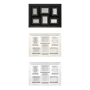 Maison by Premier Black Contemporary 6 Photo Frame