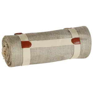 Picnic Blanket DHANDI 200 x 200 cm Taupe