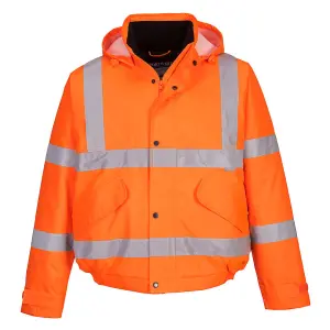 Portwest S463 Hi-Vis Winter Bomber Jacket - Orange - 5XL