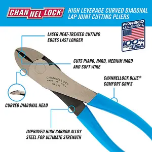 Channellock Side Cutting Plier 7-3/4In Channellock