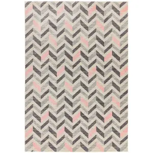 Colt CL09 Chevron Rugs in Pink by Asiatic - 120x170cm