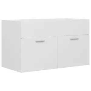 Berkfield Sink Cabinet White 80x38.5x46 cm Engineered Wood