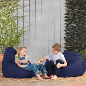 Veeva Kids High Back Bean Bag Navy Blue Indoor Outdoor Childrens Bean Bags