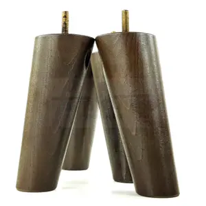 Angled Wood Furniture Feet 150mm High Antique Brown Replacement Furniture Legs Set Of 4 Sofa Chairs Stools M8