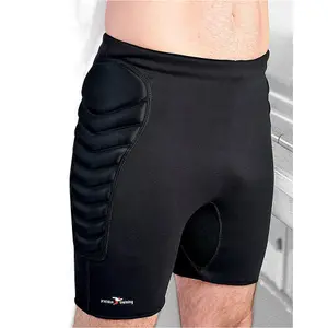 Adult LARGE Padded Goal-Keeping Baselayer Shorts - EVA Hip & Thigh Keeper GK