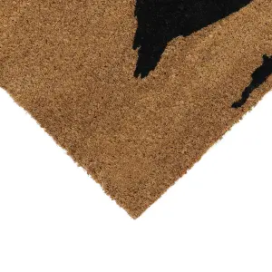 Eco-Friendly Latex Backed Coir Door Mat, Quackers Duck