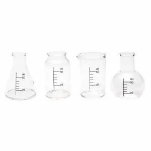 Chemistry Beaker Flasks Set Shot Vodka Shooters Glasses 30ml